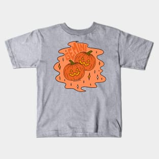 Gemini Jack O Lantern Kids T-Shirt